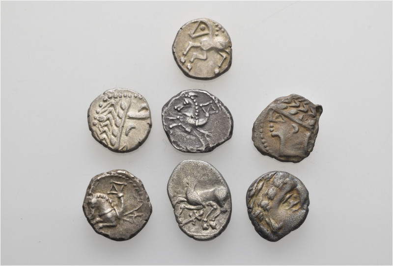 A lot containing 7 silver coins. All: Celtic. About very fine to good very fine....