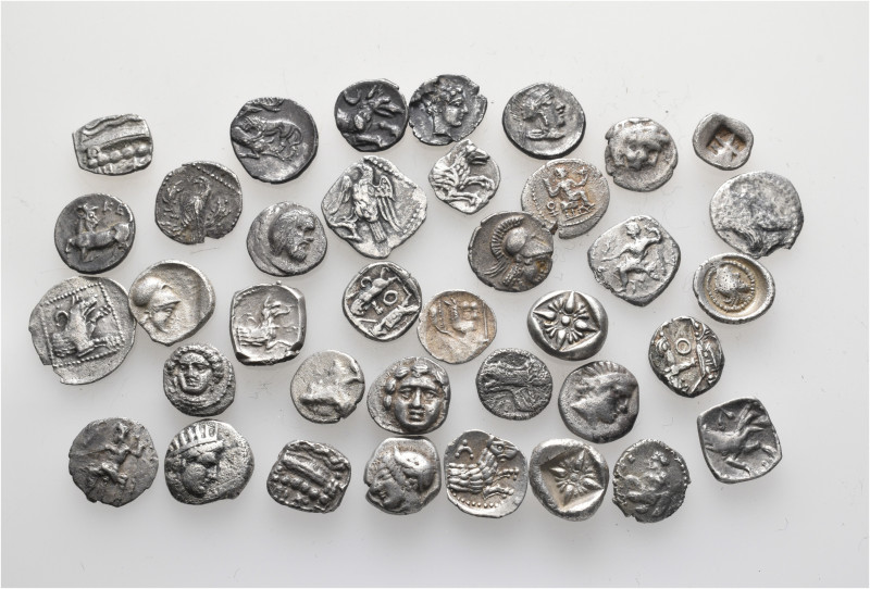 A lot containing 37 silver coins. All: Greek. Good fine to good very fine. LOT S...