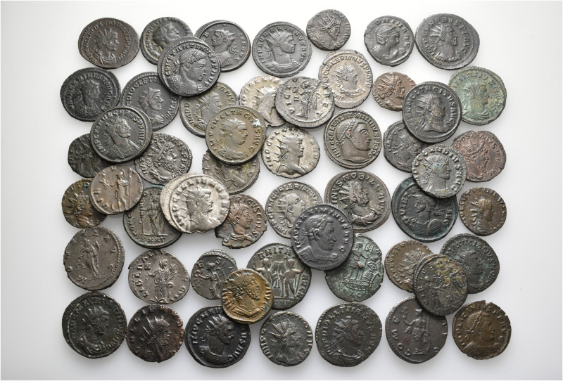 A lot containing 53 bronze coins. All: Roman Imperial. Very fine to good very fi...