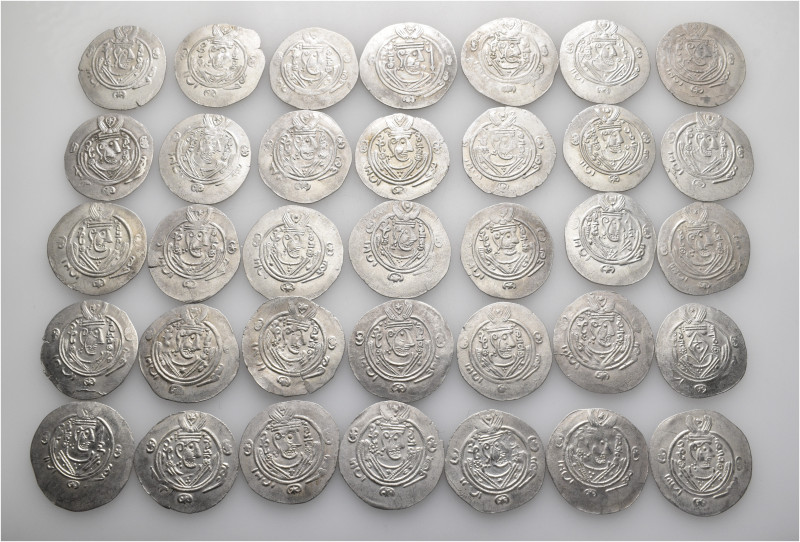 A lot containing 35 silver coins. All: Tabaristan Hemidrachms. Good very fine to...