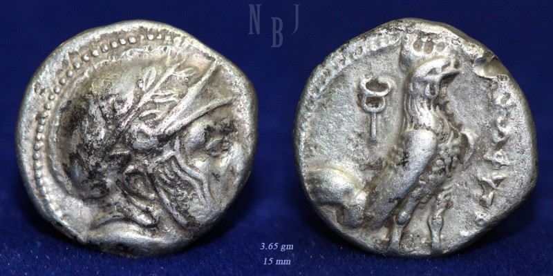 BAKTRIA: Sophytes. Circa 280/78-270 BC. AR Drachm. Attic standard. Uncertain min...