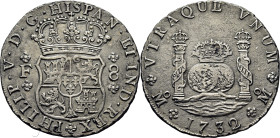 FELIPE V. México. 8 reales. 1732. F. EBC-. Rara