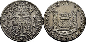 FELIPE V. México. 8 reales. 1746. MF. EBC-