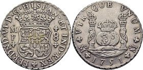 FERNANDO VI. México. 8 reales. 1751. MF. EBC-/EBC. Cierto atractivo