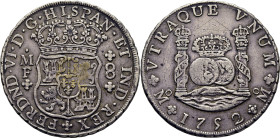 FERNANDO VI. México. 8 reales. 1752. MF. Tono. Cierto atractivo