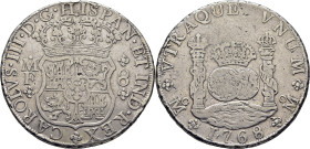 CARLOS III. México. 8 reales. 1768. MF