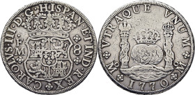 CARLOS III. México. 8 reales. 1770. FM