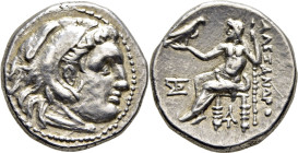MACEDONIA. 300-280 aC. Dracma eubeo ático. Alejandro III el Grande. Mejor que EBC/EBC-. Acuñación centrada. Buen anverso