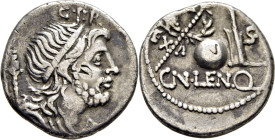 ROMA REPÚBLICA. CORNELIA. Hacia 80 aC. Denario senatorial. Busto del Genio
