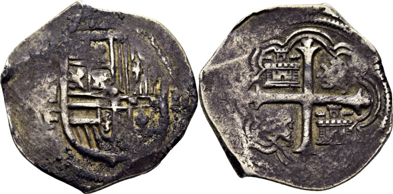 FELIPE III. México. 2 reales. 1600-1621. F. Cy tipo 59. Mejor que MBC-