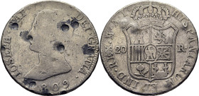 JOSÉ NAPOLEÓN. Madrid. 20 reales. 1809. AI