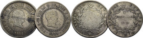 FERNANDO VII. Madrid. 10 reales (2). 1821. SR…Lote de 2