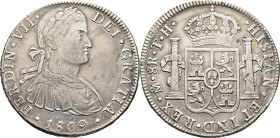 FERNANDO VII. México. 8 reales. 1809. TH. Suave tono
