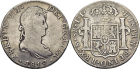 FERNANDO VII. México. 8 reales. 1819. JJ. Leve tono
