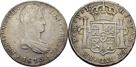 FERNANDO VII. Potosí. 8 reales. 1813. PJ