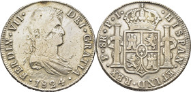 FERNANDO VII. Potosí. 8 reales. 1824. PJ