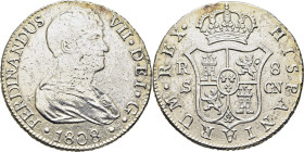 FERNANDO VII. 8 reales. Sevilla. 1808. CN