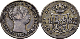 ISABEL II. Madrid. 1 real. 1853