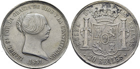 ISABEL II. Madrid. 20 reales. 1851. EBC