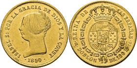 ISABEL II. Madrid. Doblón de 100 reales. 1850. CL. EBC/EBC+