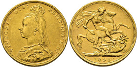 AUSTRALIA. Victoria. Melbourne. Soberano. 1893