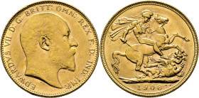 AUSTRALIA. Eduardo VII. Perth. Soberano. 1908. EBC+/EBC