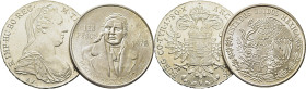 AUSTRIA. Maria Teresa. Taler. 1780. SF. MÉXICO. Hidalgo. 100 pesos. 1978. Lote de 2