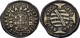 BRASIL. Pedro II. 160 reis. 1695. Tono