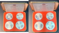 CANADÁ. Olimpiada de Montreal 1976. 10 y 5$. 1973. I Serie. Lote de 4