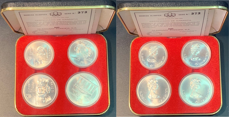CANADÁ. Olimpiada de Montreal 1976. 10 y 5$. 1974. II Serie. 1974. En su estuche...