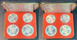 CANADÁ. Olimpiada de Montreal 1976. 10 y 5$. 1974. III Serie. Lote de 4