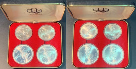 CANADÁ. Olimpiada de Montreal 1976. 10 y 5$. 1975. IV Serie. 1975. Lote de 4