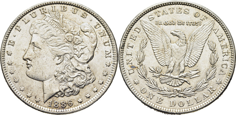 EE.UU/USA. Morgan. 1 dólar. 1886. K110 (36$). Mínimas marquitas. Puntito de óxid...