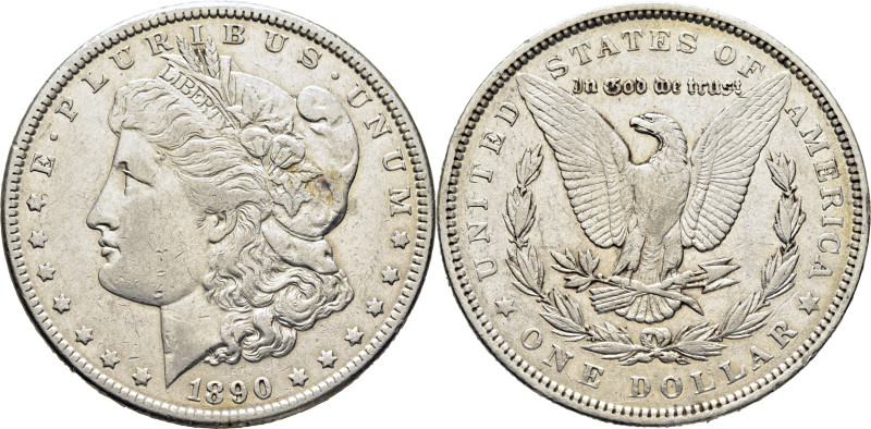 EE.UU/USA. Morgan. 1 dólar. 1890. K110 (39$). Marquitas. Casi EBC-