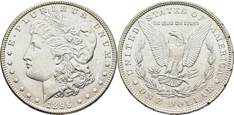 EE.UU/USA. Morgan. 1 dólar. 1896. K110 (39$). Marquitas. SC- o algo más flojo el...