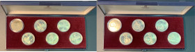 RUSIA. Olimpiada de Moscú 1980. 1  rublo. 1977, 1978, 1979 (2) y 1980 (2). FDC. Lote de 6