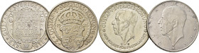 SUECIA. Gustavo V. 2 kro. 1938 y 1950. Lote de 2