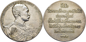 THAILANDIA. Rama V Chulalongkoun. Medalla conmemorativa de su visita a Europa… Algo escasa
