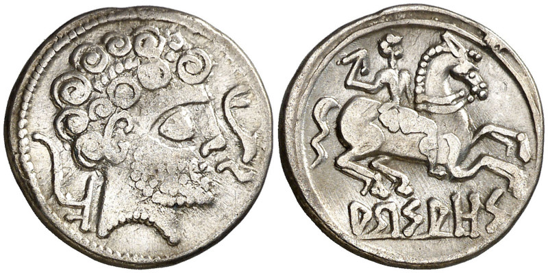 Arsaos (en Navarra). Denario. (FAB. 139) (ACIP. 1655). 3,87 g. MBC/MBC+.