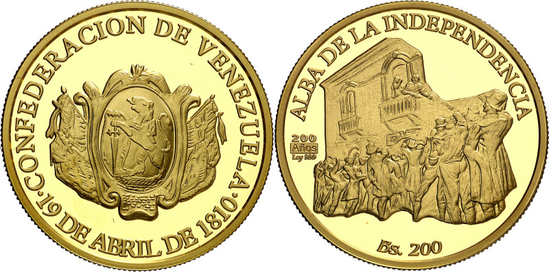 Venezuela. 2010. 200 bolívares. (Fr. 18) (KM. 96). 200º Aniversario de la Indepe...