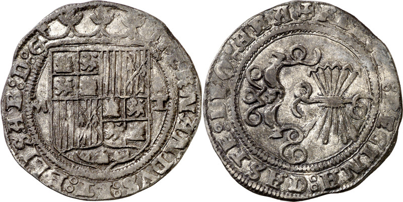 Reyes Católicos. Toledo. 1 real. (AC. 469). Atractiva. Escasa así. 3,31 g. EBC-....