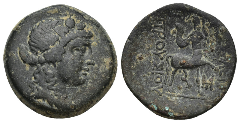 Kings of Bithynia. Prusias II (182-149 BC). Æ (21mm, 5.91 g). Obv. Wreathed head...