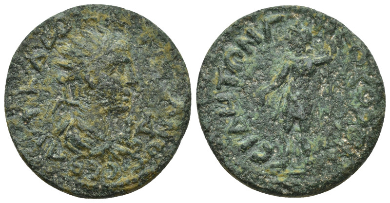 Pamphylia. Side. Valerian I AD 253-260.Ae. (28mm, 13.31 g) Obv: Radiate, draped ...