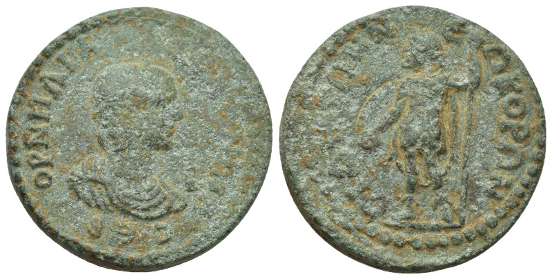 Pamphylia. Side. Salonina AD 254-268. 10 Assaria Æ (29mm, 20.60 g). KOPNHΛIA CAΛ...