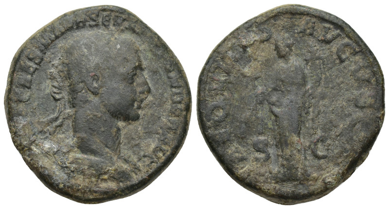 Severus Alexander (AD 222-235). AE sestertius (30mm, 23.79 g). VF. Rome, AD 227....