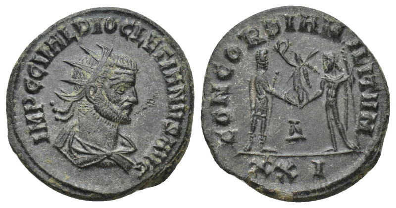 Diocletian AD 284-305. Cyzicus Antoninian Æ (21mm, 4.14 g). IMP C C VAL DIOCLETI...