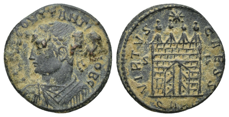 Constantine II, as Caesar AD 317-337. Arles Follis Æ (18mm, 2.71 g) CONSTANTINVS...