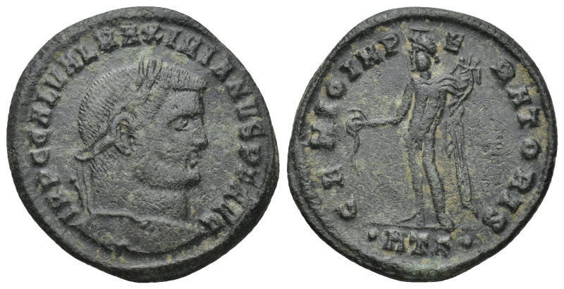 Maximinus II Daza. A.D. 309-313. AE follis (26mm, 6.00 g). Heraclea mint, struck...