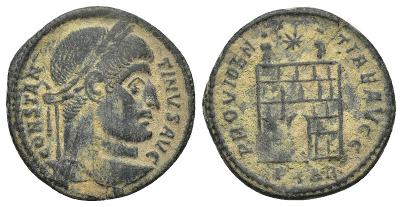 CONSTANTINE I. 307-337 AD. Æ Follis (19mm, 2.58 g). Arles mint. Struck 324-325 A...