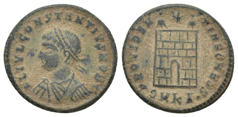 Constantine II. As Caesar, A.D. 317-337. Æ follis (18mm, 3.65 g). Cyzicus, under...